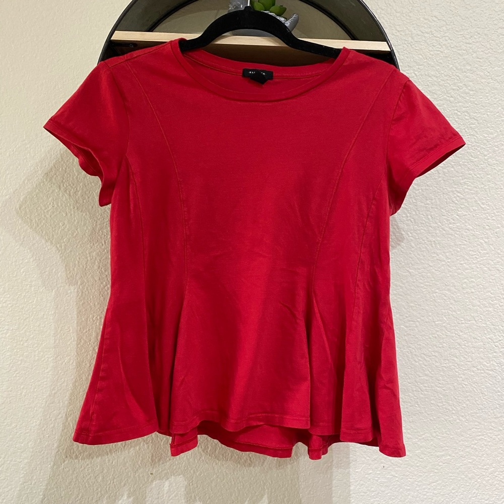 Halogen red petite top